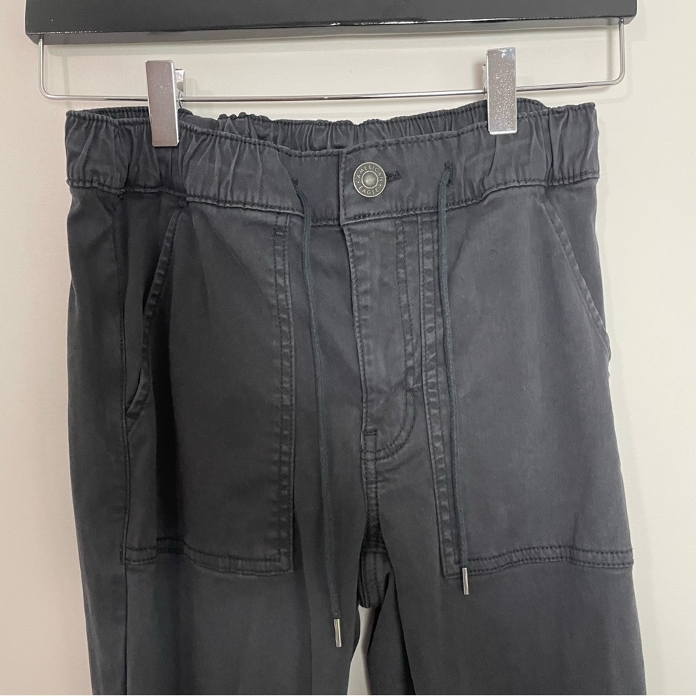[American Eagle] Black Elastic Drawstring Waist S… - image 2